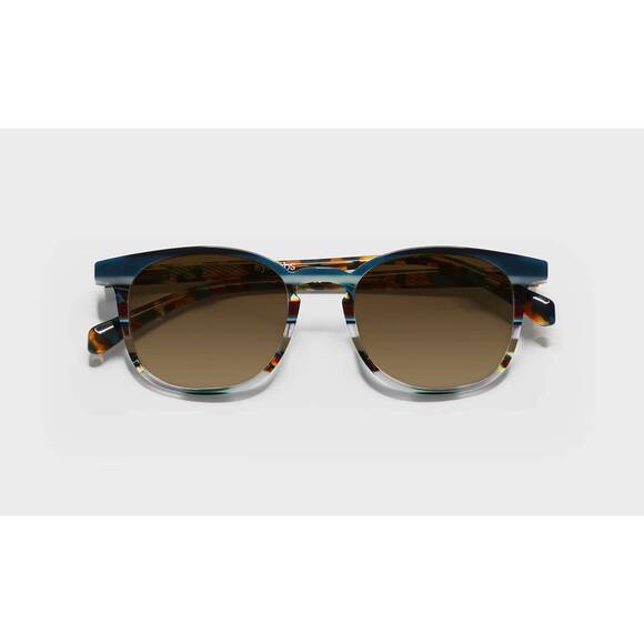 NEW EYEBOBS boardroom polarized sunglasses in teal multi stripe